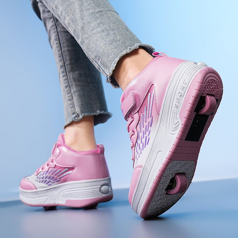 Double Wheels Roller Shoes