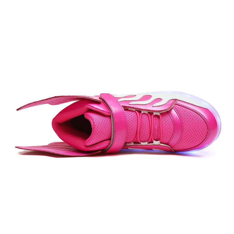 LED Roller Shoes PU Wheels shoes Pink