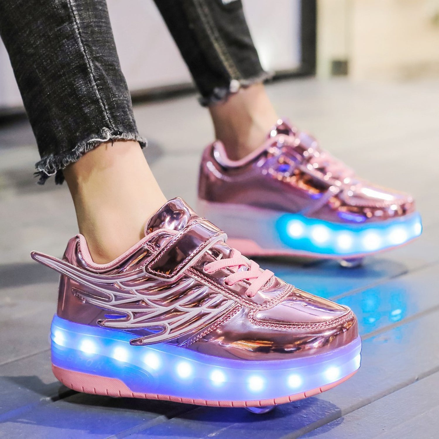 LED Roller shoes Light up Rechargeable Shoes