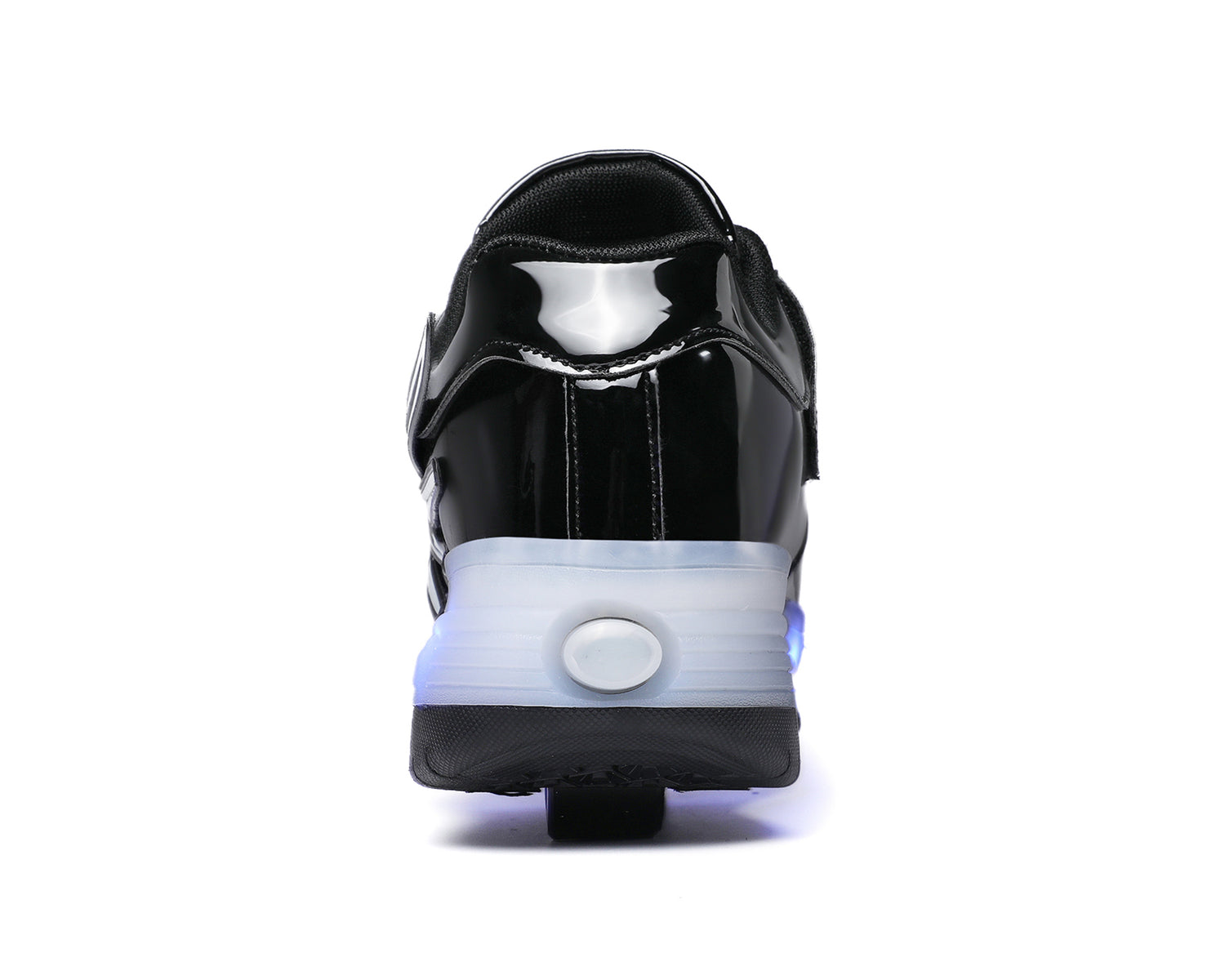 Black LED Roller shoes Light up Rechargeable Shoes