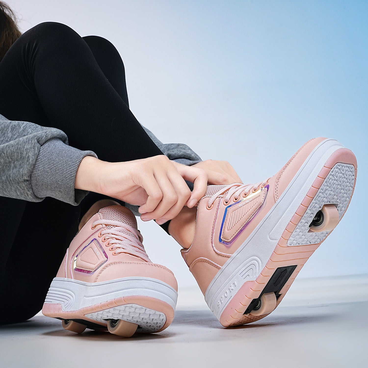 Roller Shoes PU Wheels shoes Pink