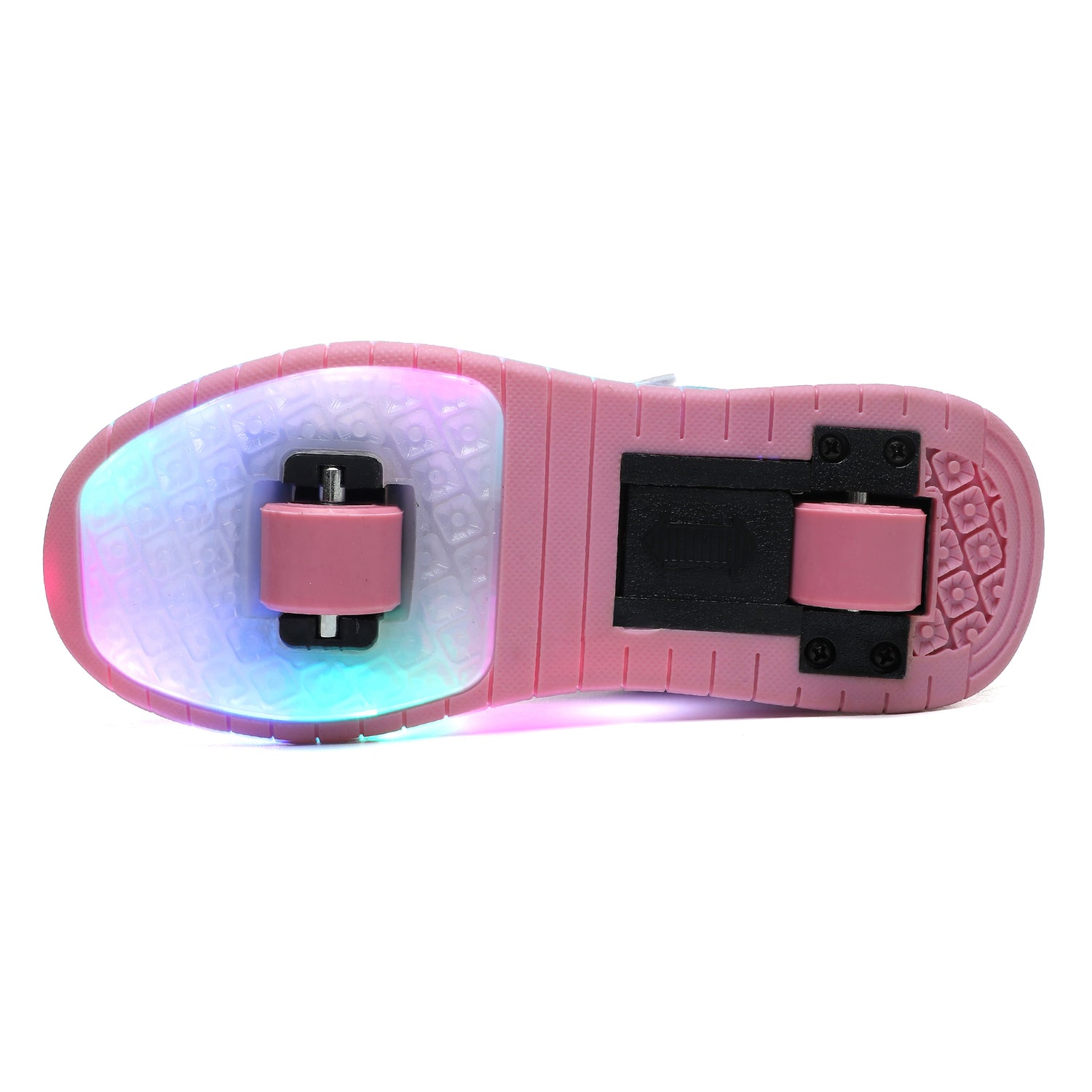 LED Roller shoes Pinkgreen