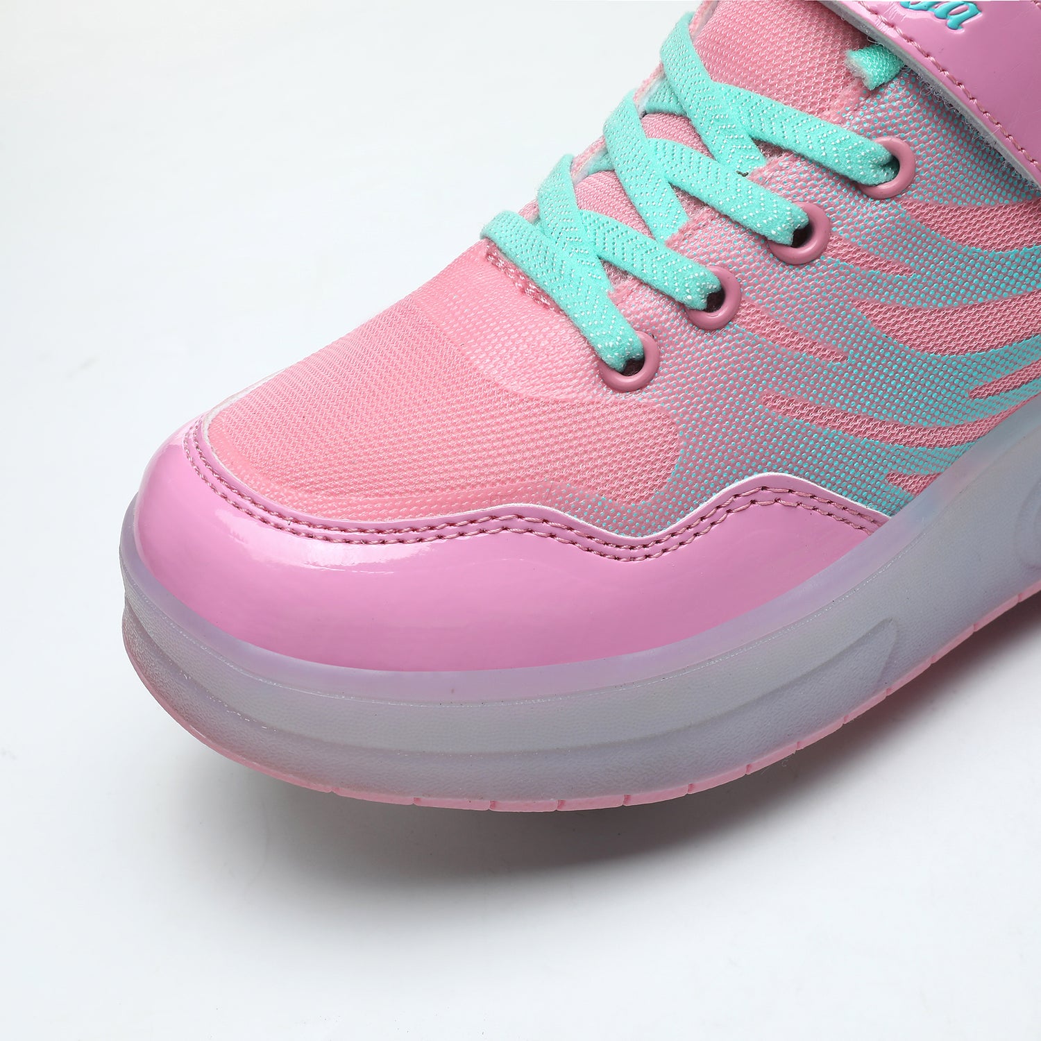 LED Roller shoes Pinkgreen