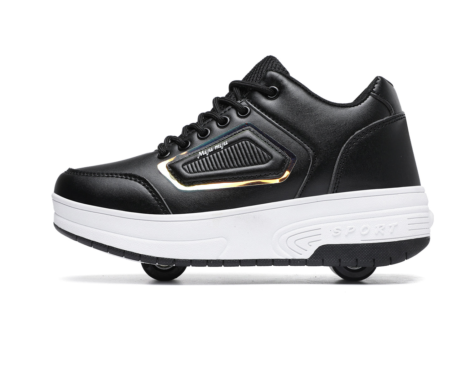 Roller Shoes PU Wheels shoes Black