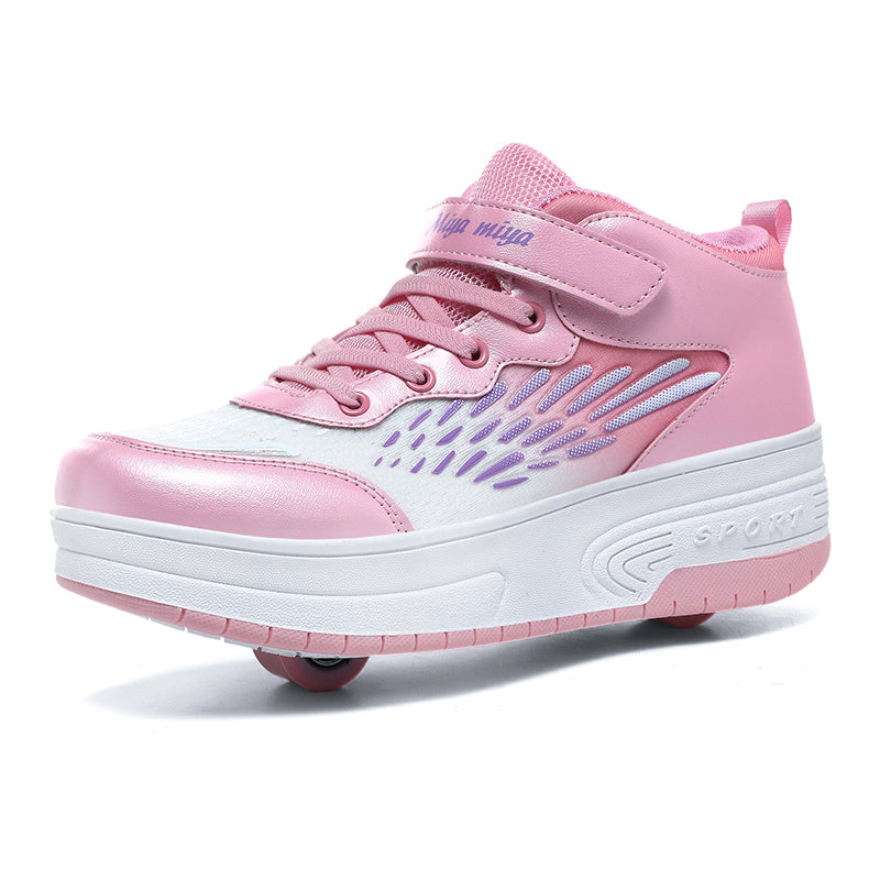 Roller Shoes PU Wheels shoes Pink