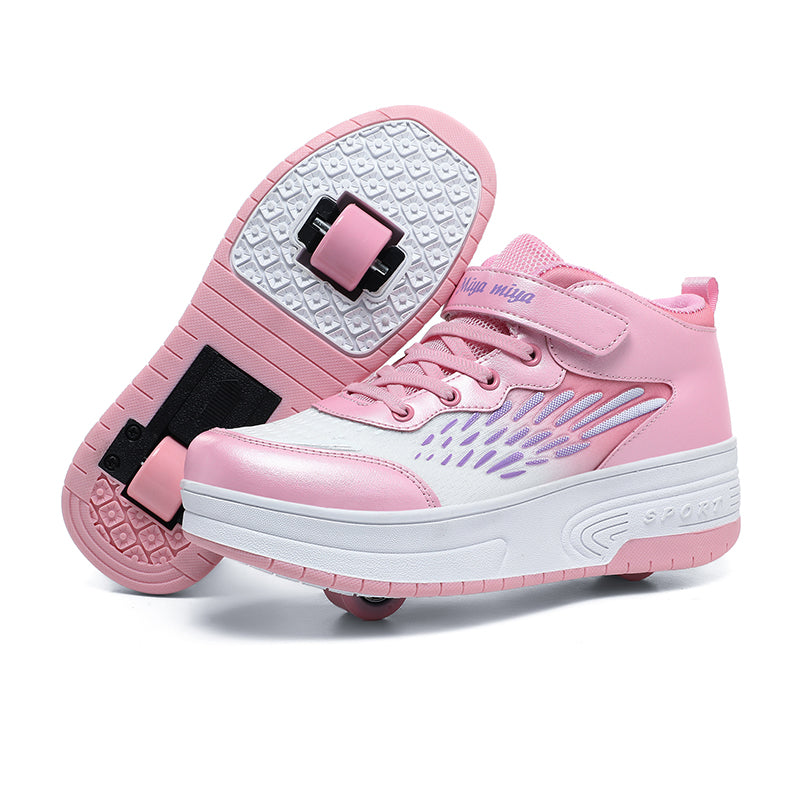 Roller Shoes PU Wheels shoes Pink