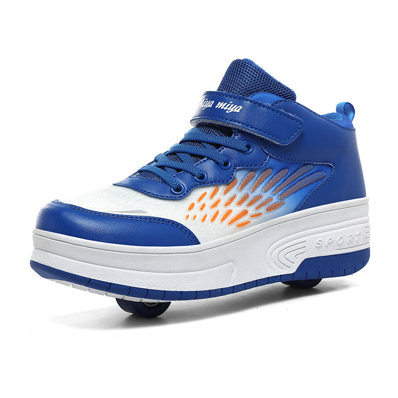 Roller Shoes PU Wheels shoes Blue