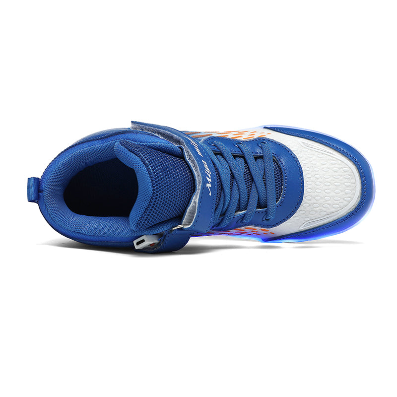 LED Roller Shoes PU Wheels shoes Blue