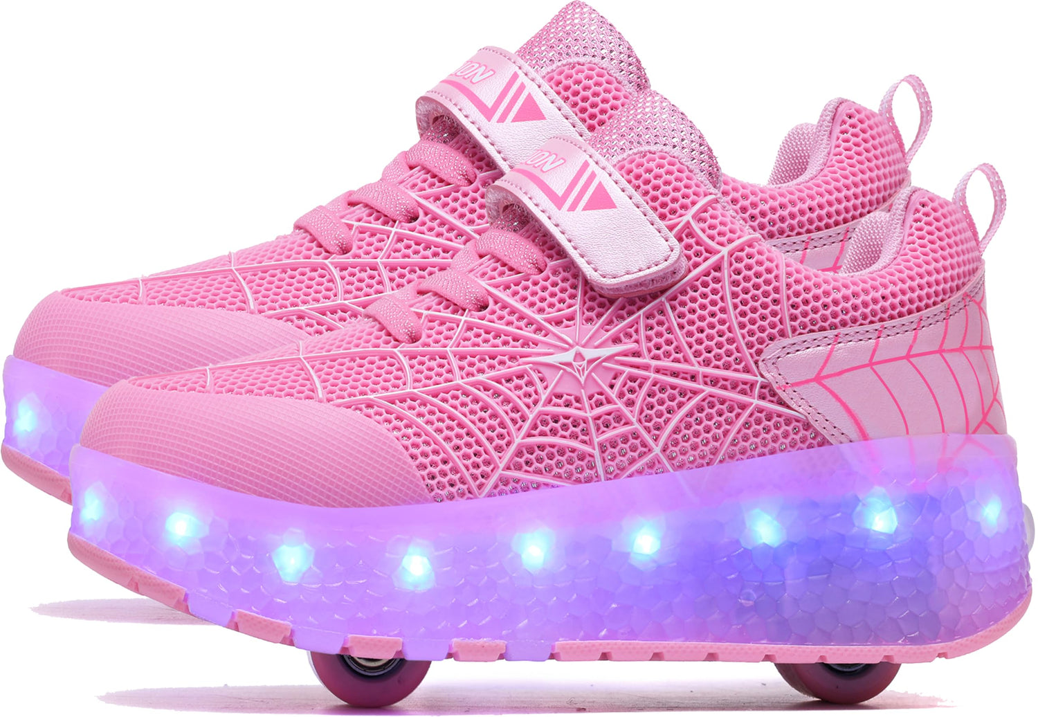 LED Roller Shoes PU Wheels shoes Pink