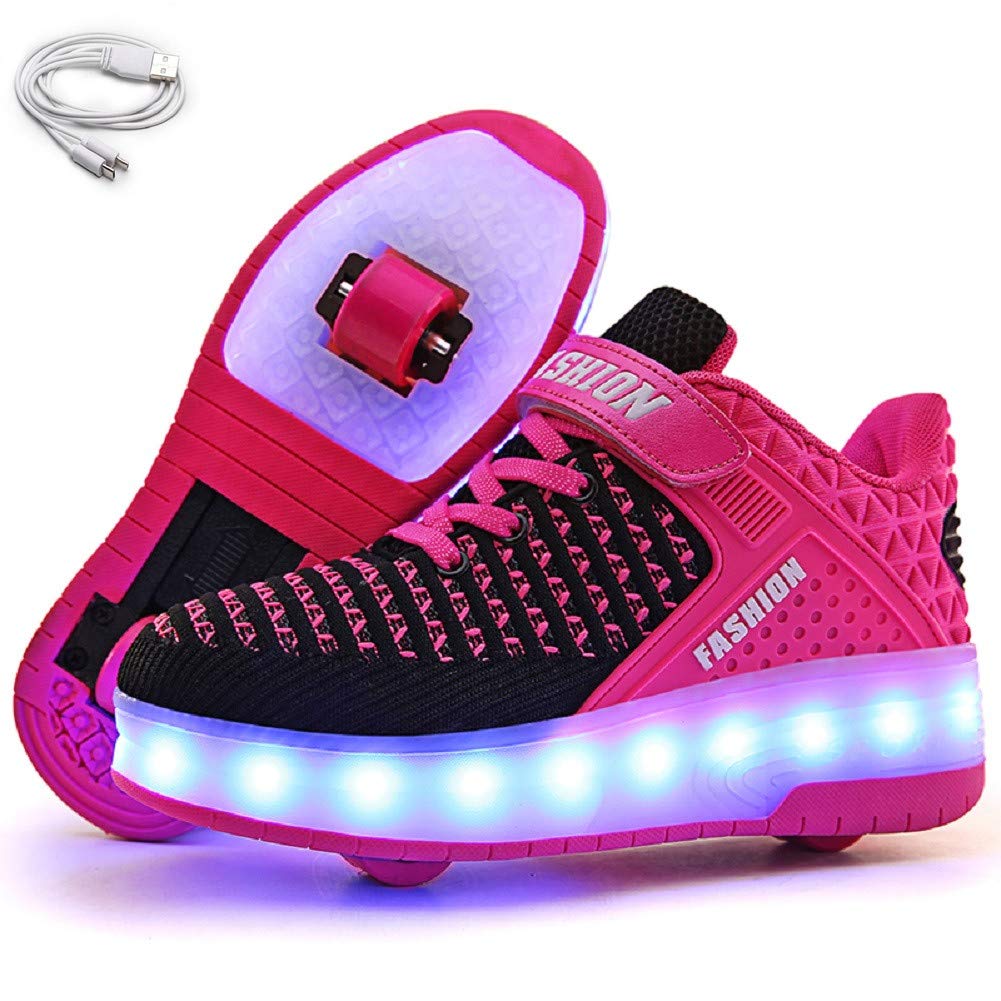 LED Mesh Roller shoes Light up Rechargeable Shoes