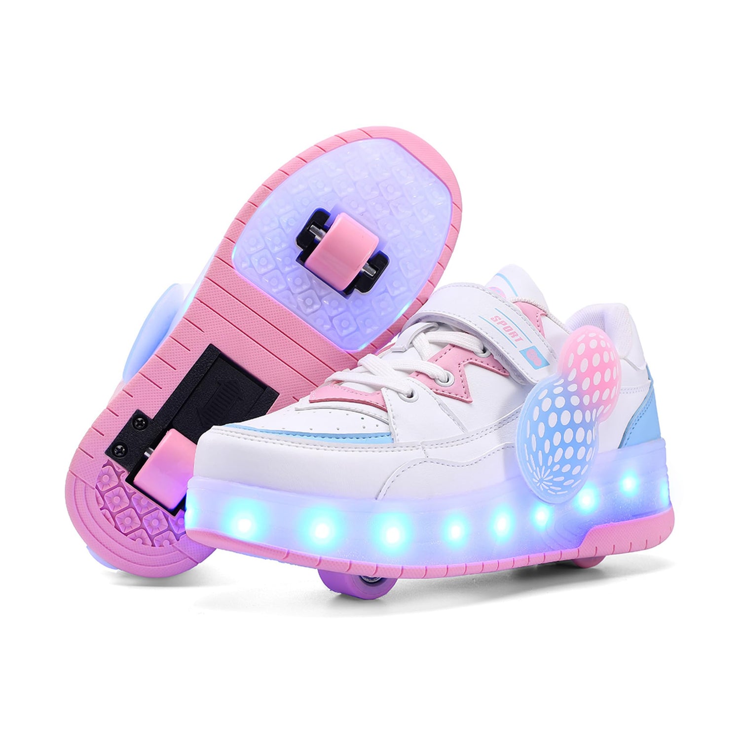 LED Roller shoes Light up Rechargeable Shoes