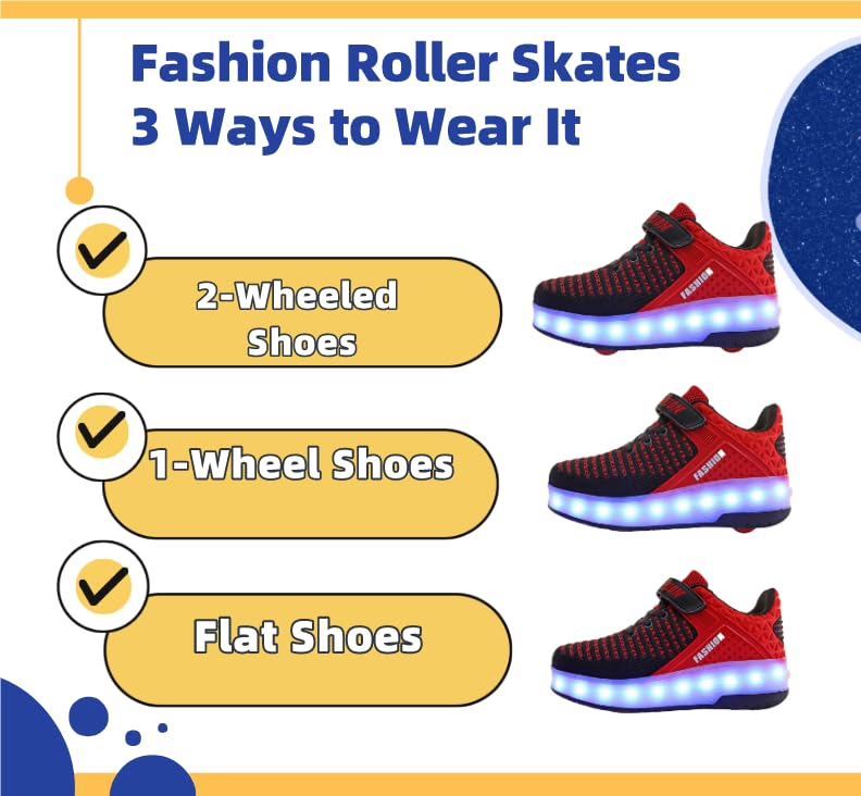 LED Mesh Roller shoes Light up Rechargeable Shoes