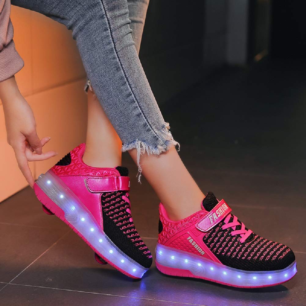 LED Mesh Roller shoes Light up Rechargeable Shoes