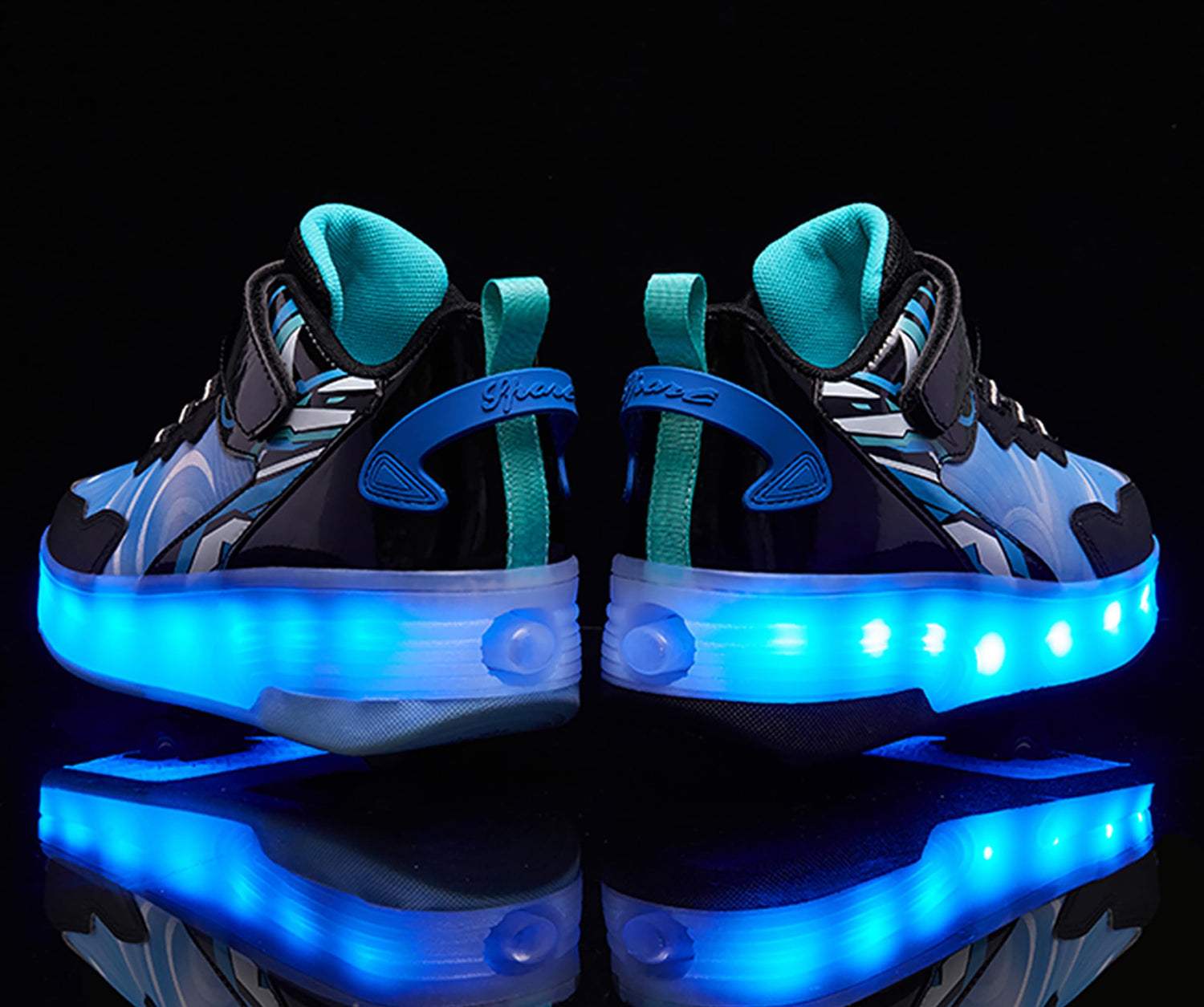 LED Roller Shoes PU Wheels shoes Purple