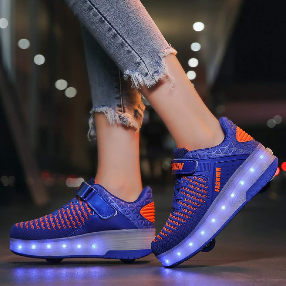 LED Mesh Roller shoes Light up Rechargeable Shoes