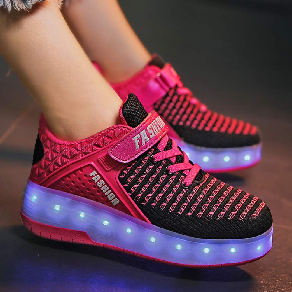 LED Mesh Roller shoes Light up Rechargeable Shoes