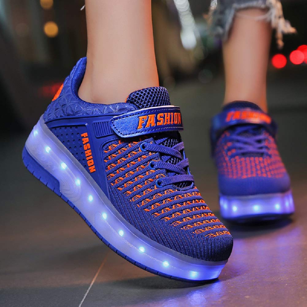 LED Mesh Roller shoes Light up Rechargeable Shoes