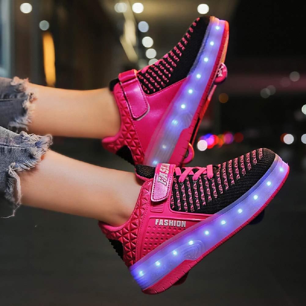 LED Mesh Roller shoes Light up Rechargeable Shoes