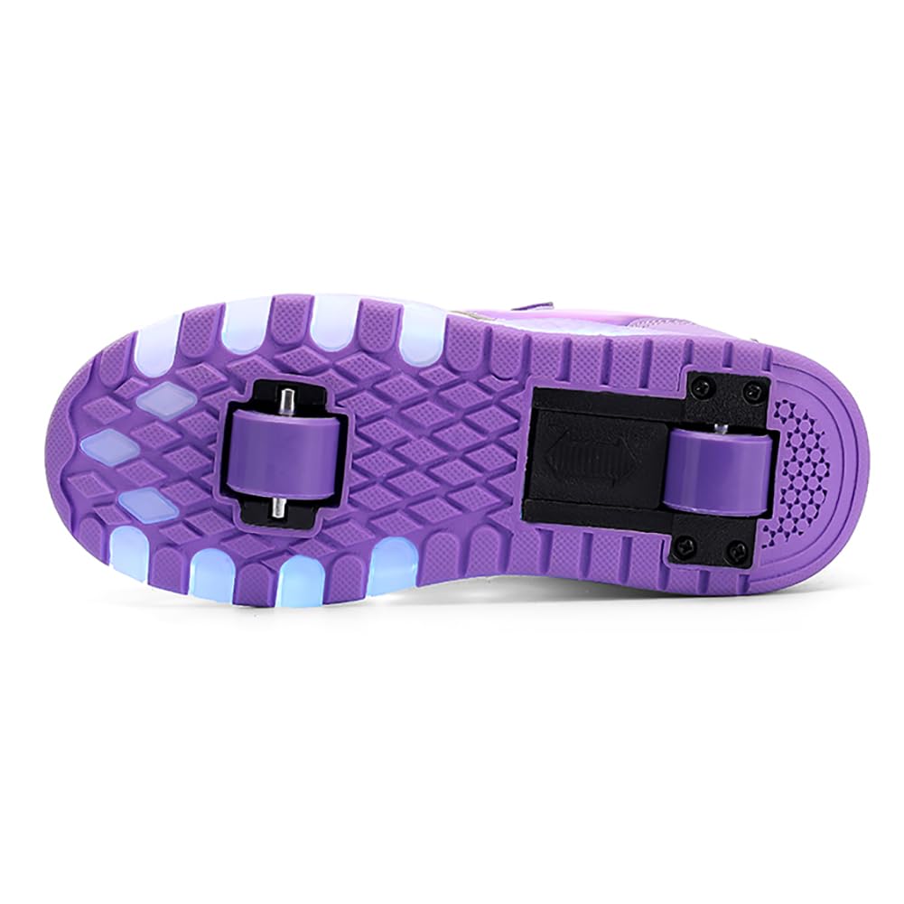 LED Roller Shoes PU Wheels shoes Purple