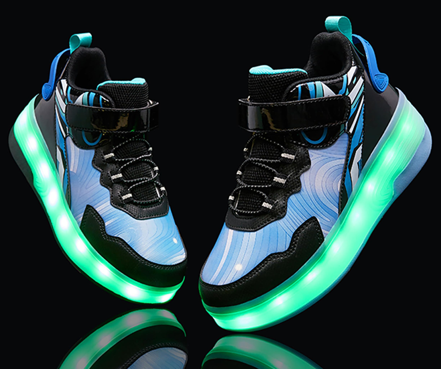 LED Roller Shoes PU Wheels shoes Purple