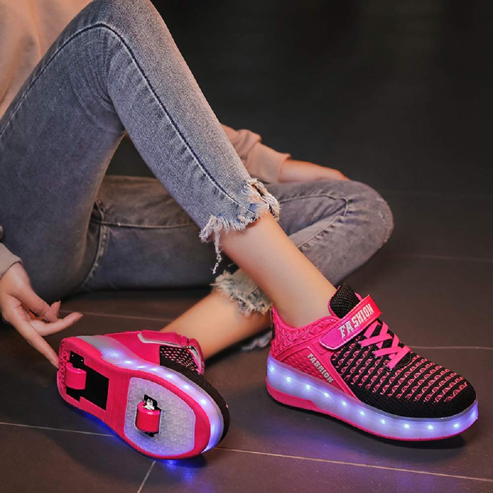 LED Mesh Roller shoes Light up Rechargeable Shoes