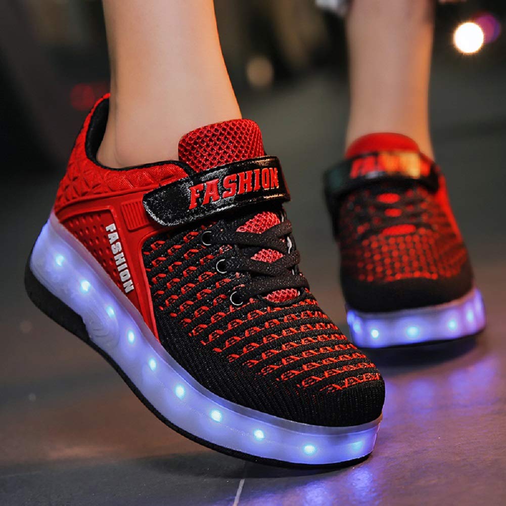 LED Mesh Roller shoes Light up Rechargeable Shoes
