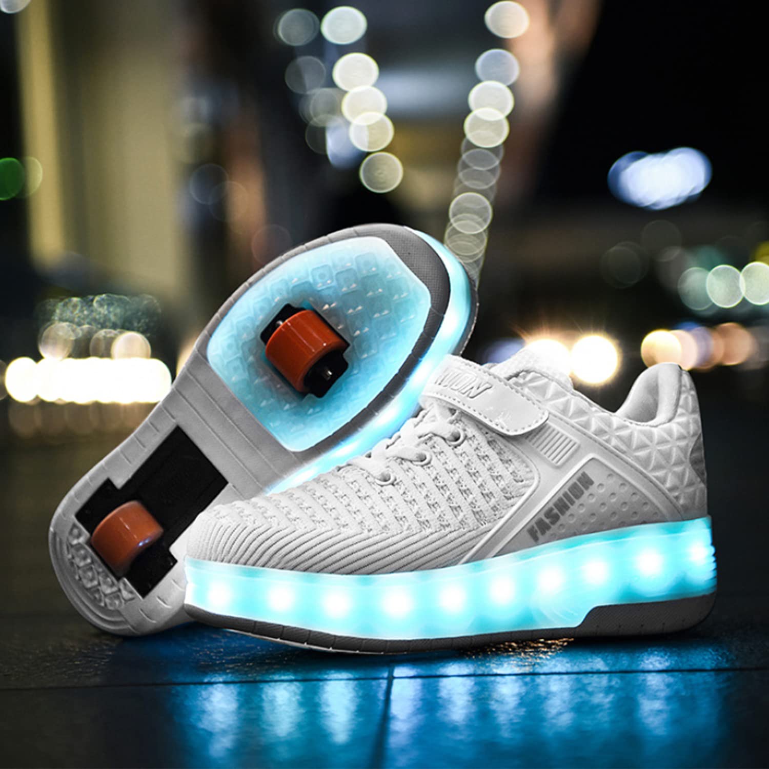 LED Mesh Roller shoes Light up Rechargeable Shoes