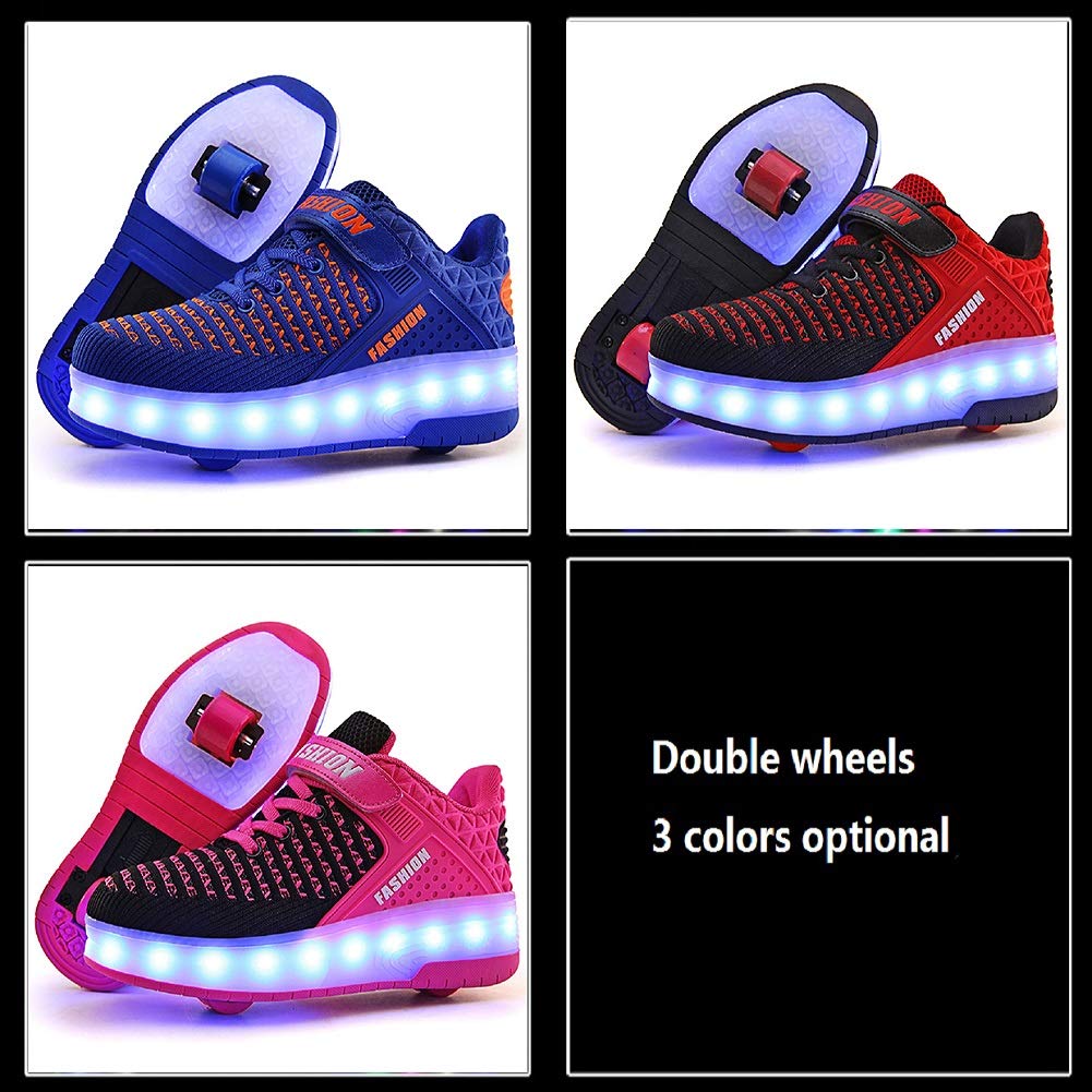 LED Mesh Roller shoes Light up Rechargeable Shoes